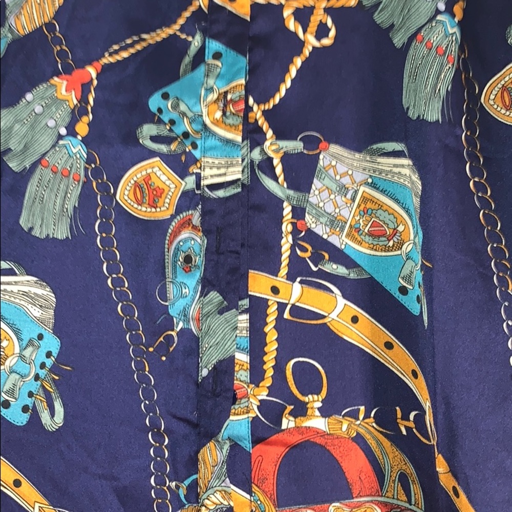 Satin button down blouse - Picture 2 of 2